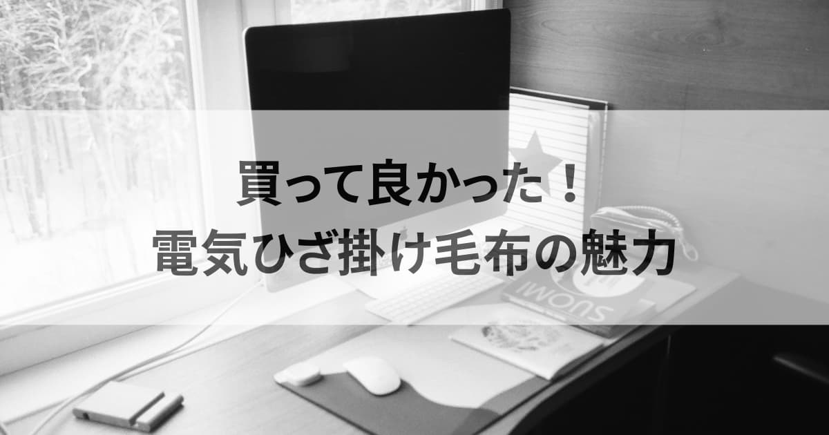 買って良かった！電気ひざ掛け毛布の魅力