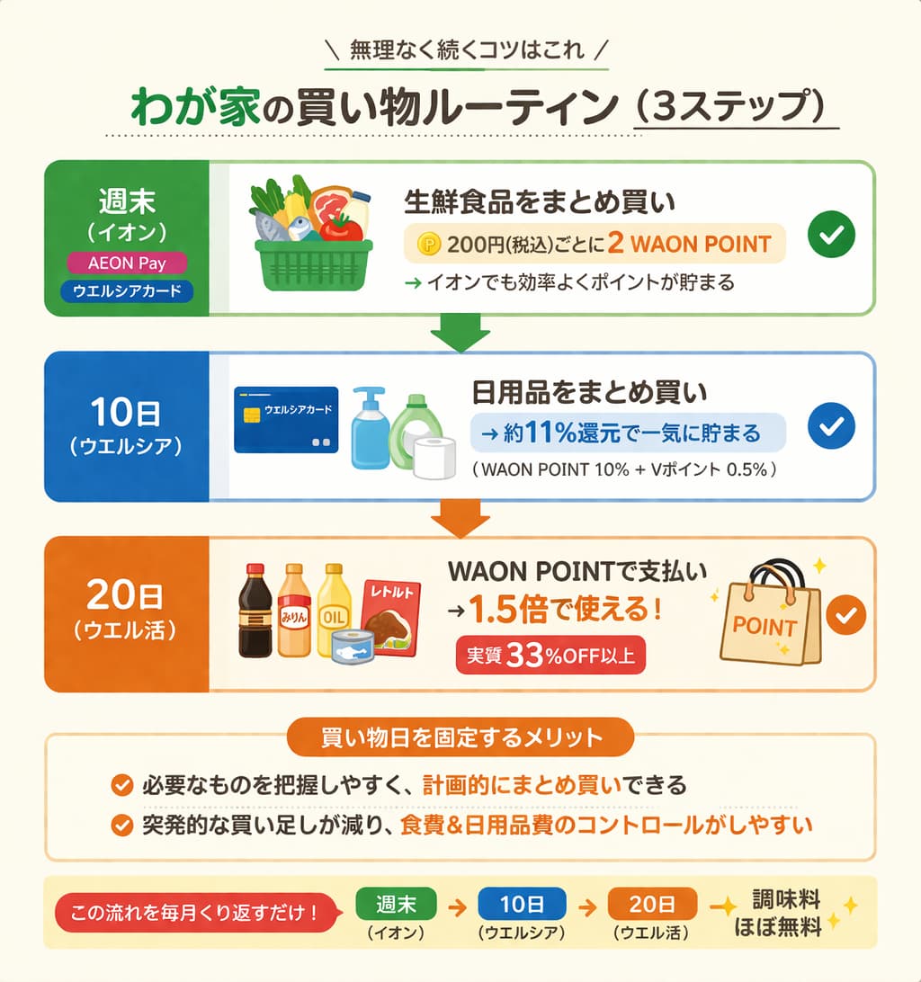 わが家の買い物ルーティン